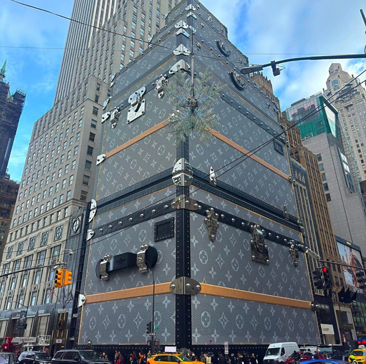 Louis Vuitton’s NYC Flagship Renovation: A Luxury Luggage-Inspired Facade